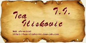 Tea Ilišković vizit kartica